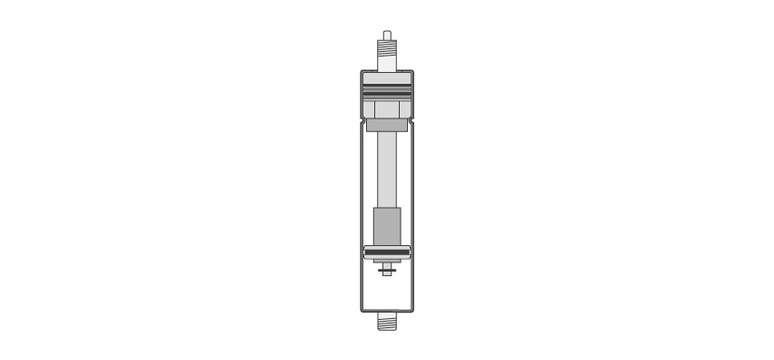 vérin à gaz blocable 600 N 251 mm - Vérins à gaz - TABLELYA